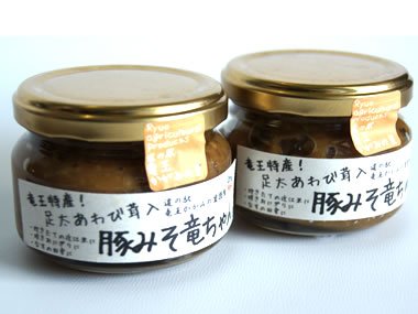 8ba959dd - あわび茸入り 豚みそ竜ちゃん