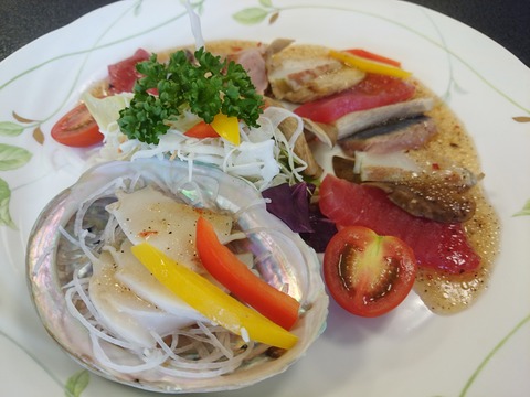 9c7823a5 s - 足太あわび茸が主役！あわび茸創作懐石（魚英さん）